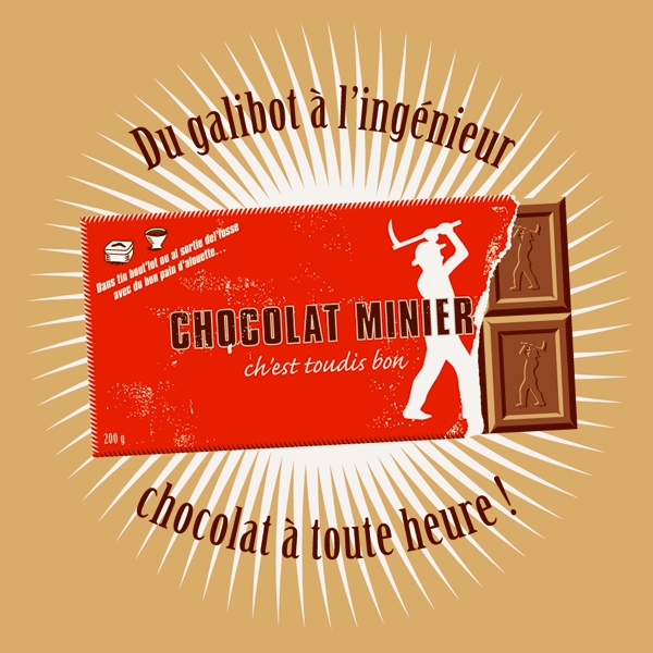 deul réclame pour l'chocolat